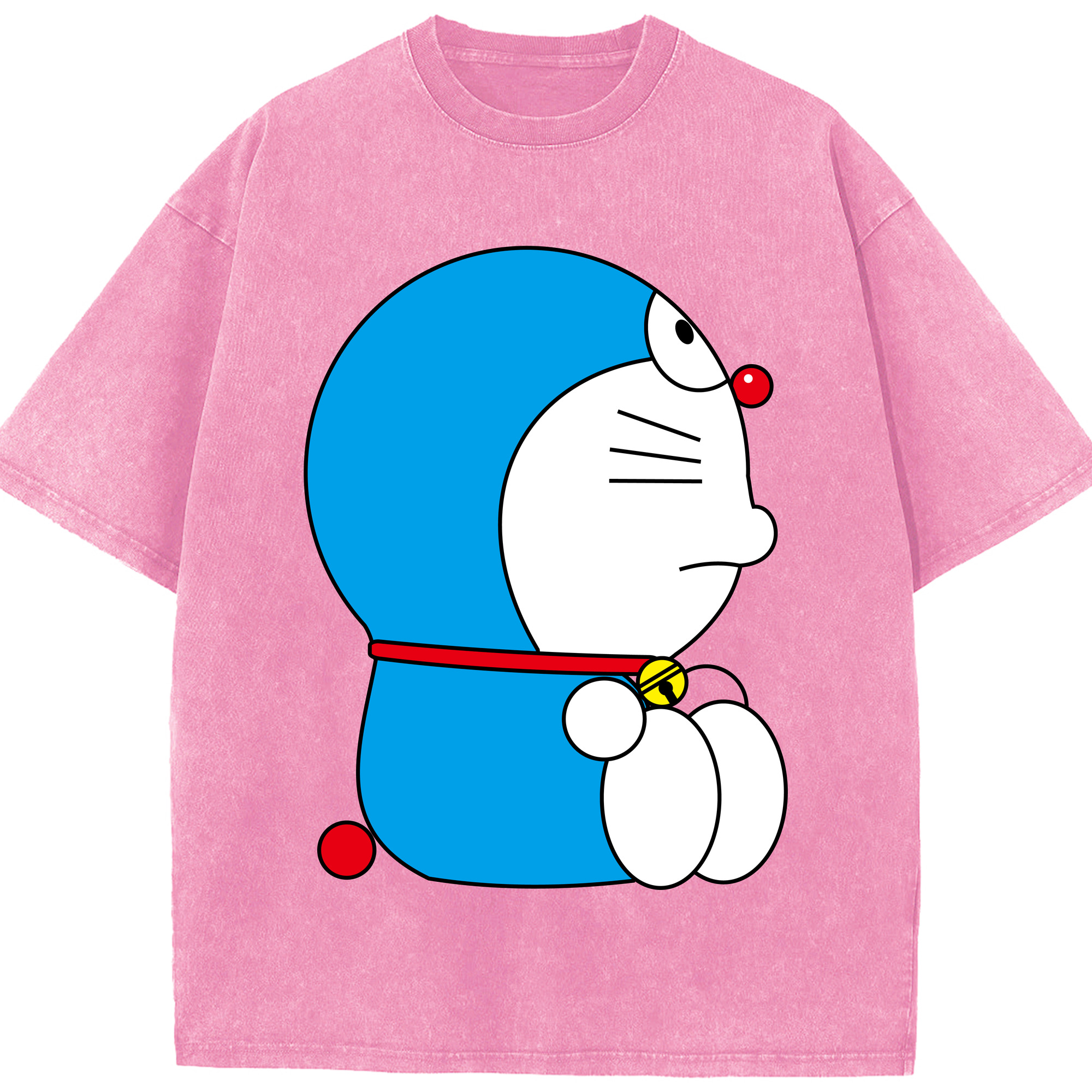 （画像用） ドラえもん Doraemon 綿100% ヴィンテージ風 半袖Tシャツ（フロントプリント）